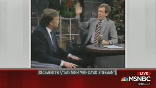 Trump tells Letterman in 1987 he doesn't know how much he is worth