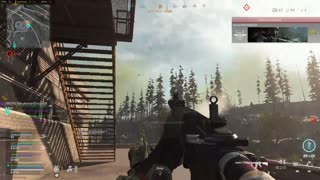 Warzone enemy parachuting down didn't stand a chance