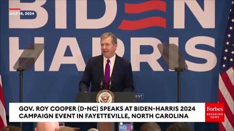 Roy Cooper: We Must 'Stop Donald Trump's Dark Vision Of America' And Elect Biden-Harris 2024