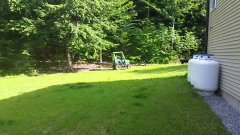 Border Collie Herding Lawn Tractor