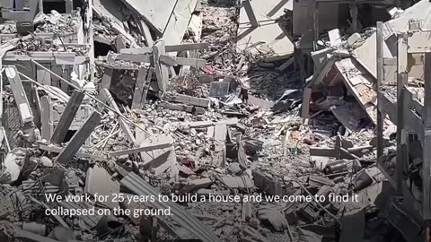 Residents says nothing is left after Gaza's Jabaliya refugee camp is pummelled by months of war.mp4