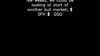 If this upside keeps up, few weeks, we could be looking at start of another bull market; $ SPX $ QQQ