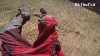 Pov dirt bike ramp jump fail