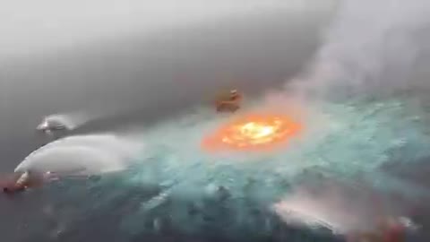 Unbelievable it Fire on water at Gulf of mexico no movie Must see!!!