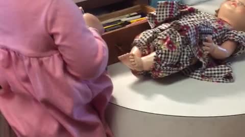 Toddler gets caught red handed!