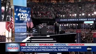 Donald Trump officially becomes 2024 Republican presidential nominee at RNC