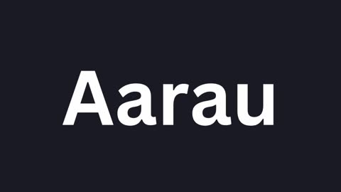How to Pronounce "Aarau"