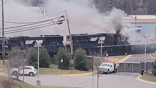 Train in fire near Springfield VA