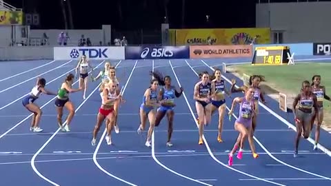 USA blows out the competition in women s 4x400m at world athletics relays nbc sports