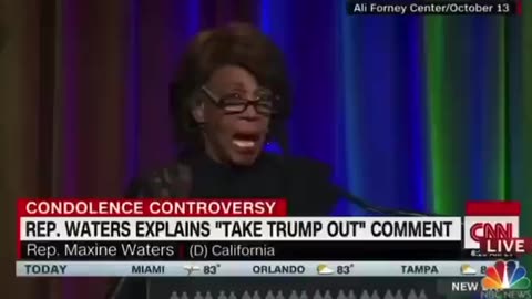 Rep. Maxine Waters: "I Will Go and Take Trump Out Tonight"