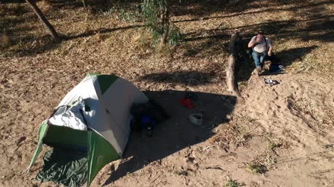 Touring Australia on Harley Davidson Trailer