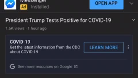 President D. Trump and First Lady tested positive for covid 19