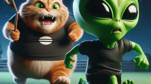 Cat vs aliens