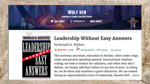 Wolf Den - Adaptive Problem Part 3 - Adaptive, Technical and Leadership