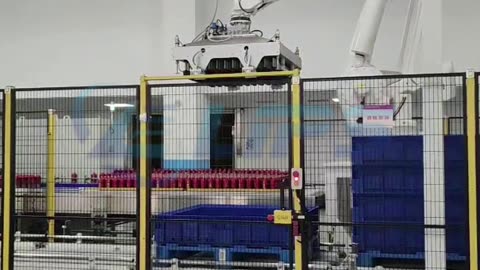 robot depalletizer for glass bottles #Depalletizer #robot #machine #foryou