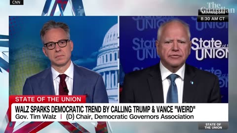 Tim Walz on calling Donald Trump weird