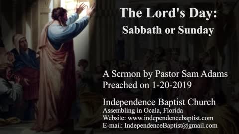 The Lord's Day: Sabbath or Sunday