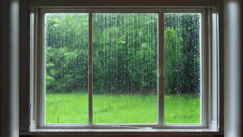 Heavy Rain Sound on Window for Concentration Study |Focus Studying | Boost Focus and Productivity 📚