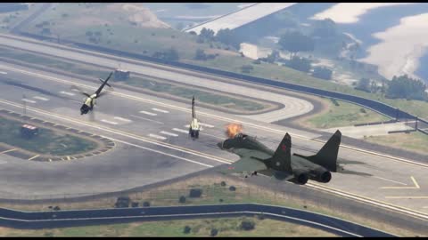 Russian Mig-29 attack on Ukraine Military Base