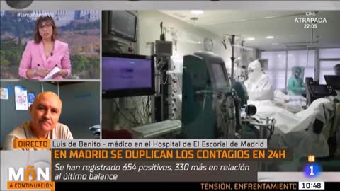 El Dr. Luis de Benito desmonta en TVE el relato oficial de los medios sobre Covid
