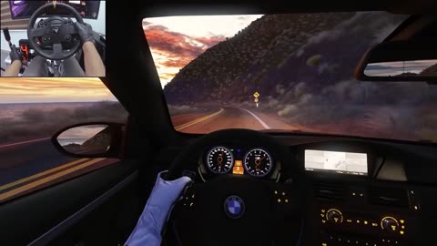 Loud BMW E92 M3 - Sunset Drive - Assetto Corsa - Thrustmaster TX