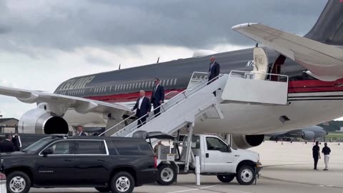 President Trump has landed in the Great State of Wisconsin for the 2024