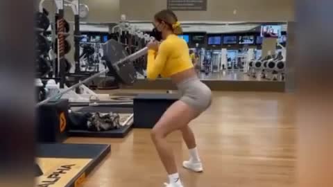 Fitness girl butt workout 🍑 #Shorts
