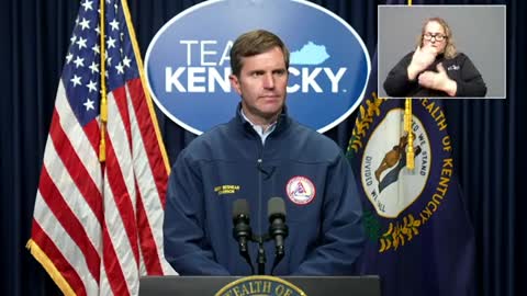 Kentucky Gov. Andy Beshear Holds Press Briefing On Tornado Recovery Efforts