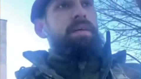 A Ukrainian militant complains