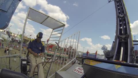 Ring of Fire Midway County Fair Carnival Ride with GoPro Hero3 Black Edition Camera