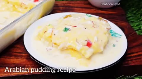 10 minutes Arabian dessert recipe Eid Special | popular Arabian pudding sweet dessert recipe