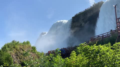 Bridal Veil Falls/Cave of the Winds on Goat Island Niagara Falls State Park Niagara Falls, New York