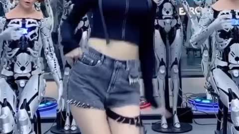robot dance girls
