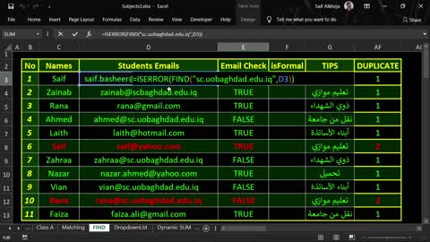 Find Function and Formal Emails Extraction