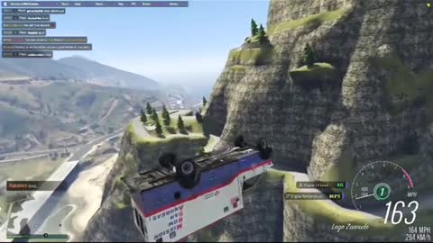 Jumpingover themilitary base... Using a Ambulance... GTAO...