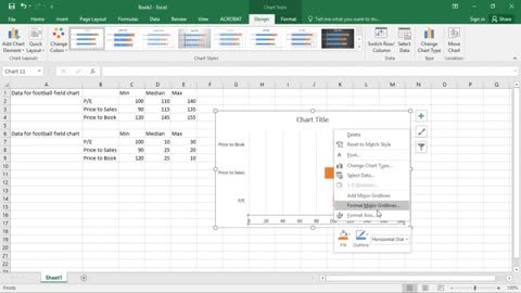 How to Make a Football Field Chart in Excel
