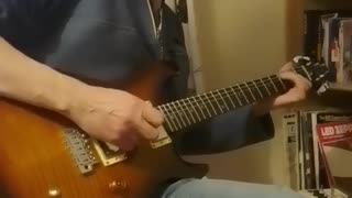 country rock guitar playing in a