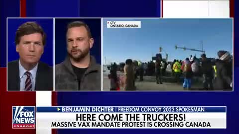 TUCKER CARLSON - Thousands of truckers in Canada formed, convoy to protest vaccine mandates.