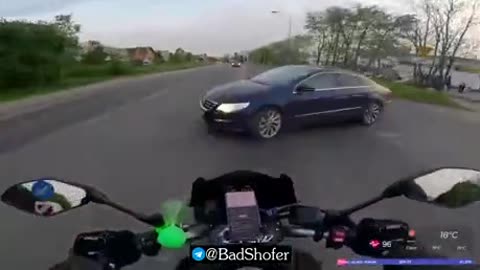 Video of motorcycle crash