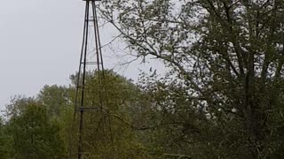 Strong winds during storm destroyed our windmill South Georgia Farm Life Pond house