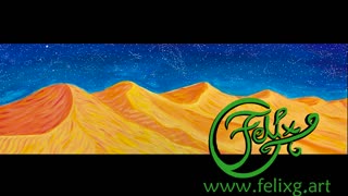 Desert Dunes Painting Timelapse Felix G Art with music