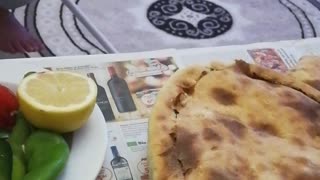 Vegetables with Turkish dough