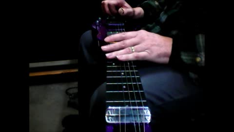 Crazy Violet- Fouke Industrial Guitars Lap Steel