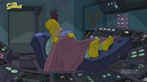 Homer Lives in the Nuclear Plant | The Simpsons