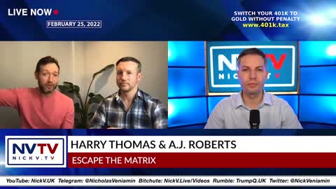 A.J Roberts & Harry Thomas Discusses Escape The Matrix with Nicholas Veniamin