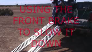 NEW DUAL SPORT RIDER EPISODE 9 - BE CAREFUL UNLOADING YOUR BIKE - BY YOURSELF !!!!!!!