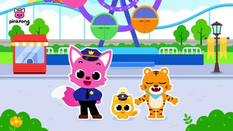 BABY ANIMAL GOT LOST AT THE AMUSEMENT PARK ! WHERE ARE YOU ? PINKFONG CARTOON !