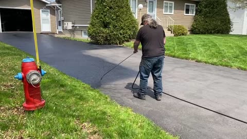 Professional Asphalt Spray Sealing: “The Clean & Easy Sealed One” Top Coats Pavement Maintenance
