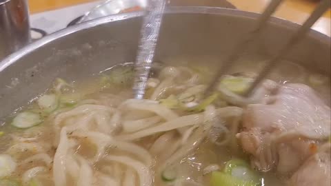 Korean Chiken noodle soup 닭칼국수