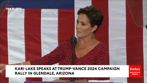 Kari Lake Shares 'My Final Message To The News Media' At Trump-Vance 2024 Rally In Glendale, Arizona